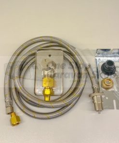 Elbow Bayonet with Wall Plate & Bracket Kit t/s 3/8" & 2m Bayonet hose t/s 1/4" & 3/8"