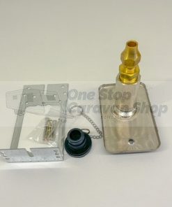 Straight Bayonet with Wall Plate & Bracket Kit t/s 3/8"