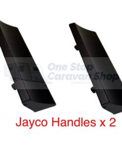 2 x Jayco Pull Open Cupboard Handle - Metal - Black
