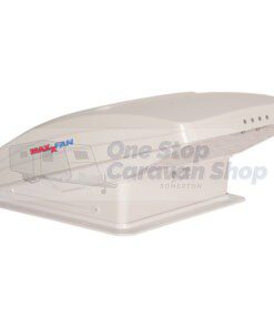 Maxxfan Deluxe with Rain Dome (slight sctraches on Top of Dome)- Thermostat - Manual Open - 355mm