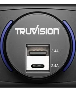 Dual Ports USB A & USB C Charger 2.4A 12V – Black