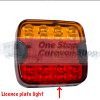 Whitevision CRL10 Ser 9-33V LED Combination Trailer Lamp with License plate light