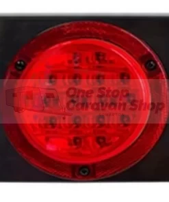 Combination LED Stop, Tail, Indicator Clear Lens / Black Base - CRL350CLEDBL